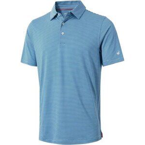 Mens Golf Moisture Wicking Dry Fit Performance‎ Sport Short Sleeve Striped Shirt